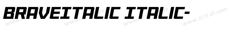 BraveItalic Italic字体转换